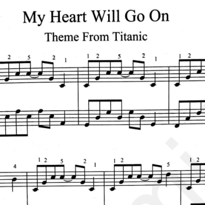 نت تابتانیک My Heart Will Go On