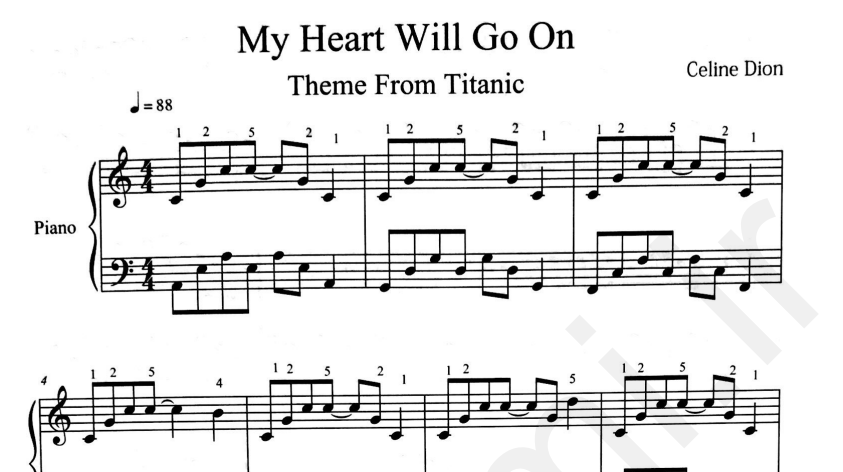 نت تابتانیک My Heart Will Go On