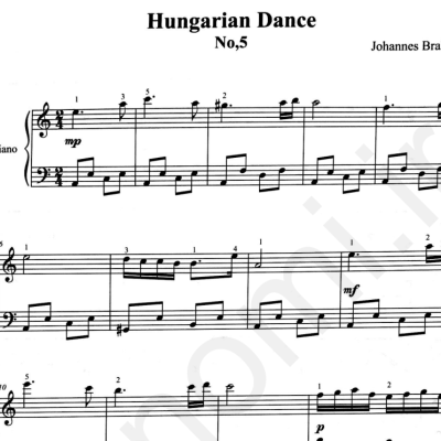 نت hungarian dance