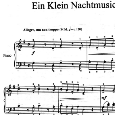 نت ein klein nachtmusic