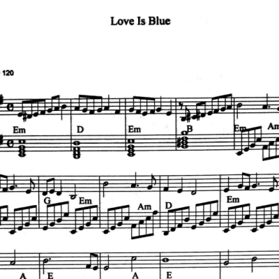 نت love is blue