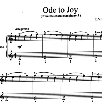 نت ode to joy