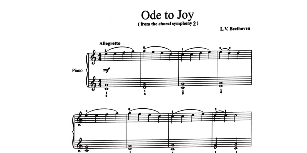 نت ode to joy